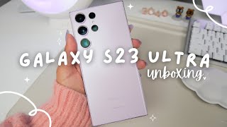 Galaxy S23 Ultra Lavender Unboxing ASMR + Casetify Cases + Functional Accessories 📱