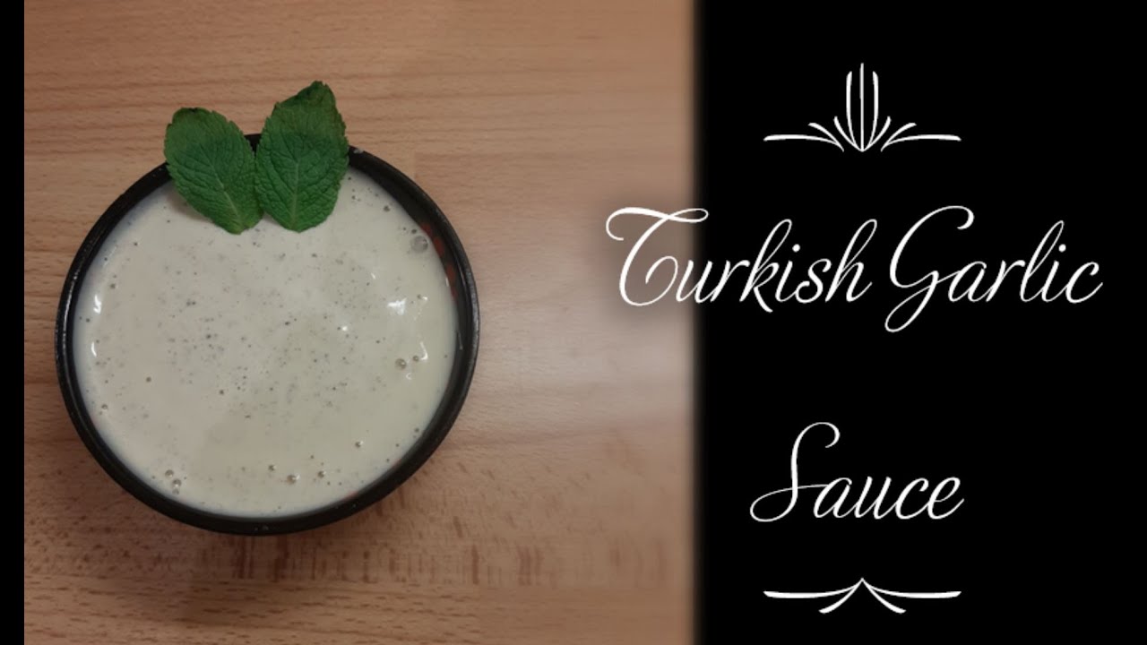 Authentic Turkish garlic sauce Turkish Garlic Dip. YouTube