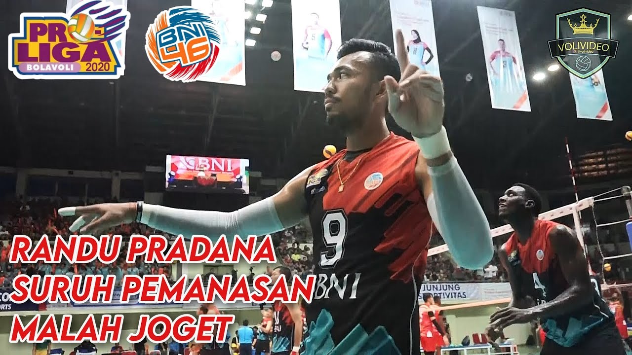 SI RANDU SURUH PEMANASAN MALAH JOGET | JAKARTA BNI 46 | PROLIGA 2020