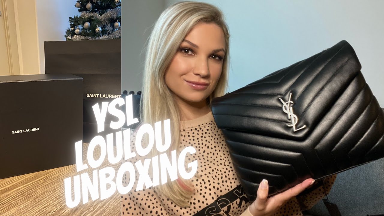 YSL UNBOXING + REVIEW  SAINT LAURENT MEDIUM LOULOU BAG 