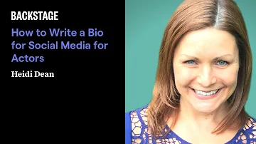 What to put in a bio for acting?