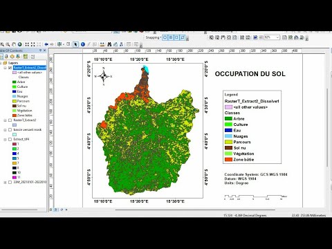 ArcGIS : Comment faire la carte d'occupation du sol à partir d'un MNT - Tutoriel