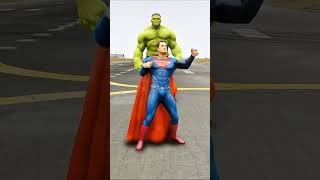 POWER TEST MARVEL, DC AND ANIME HEROES VS YUJIRO HANMA WHO IS THE STRONG | #Shorts#gta5#gta