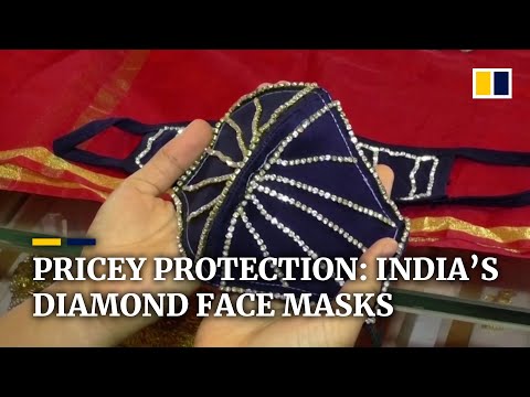 Diamond face masks priced at up to US$5,000 on sale at Indian jewellery shop