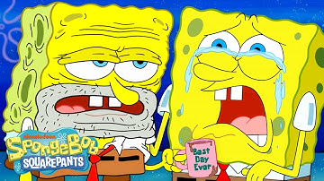SpongeBob Being Down BAD for 45 Minutes Straight 😭 | @SpongeBobOfficial