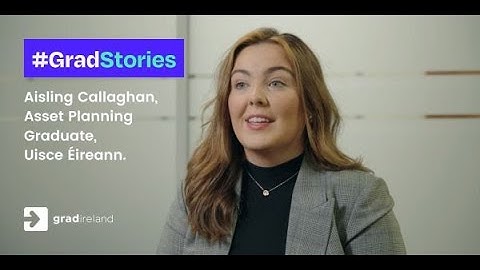 #GradStories Aisling Callaghan, Asset Planning Graduate, Uisce Éireann.