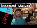 Strapping my basement shelves to the wall! | How to build shelves.