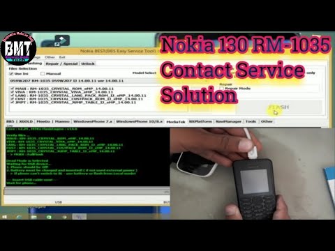 Nokia 130 Rm 1035 Contact Service Fix With Infinity Best 100%Working