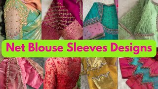 Beautiful Net Sleeves Designs Net Blouse Sleeves Designs Boutique Style Blouse Sleeves Designs