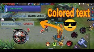 How to color your text especially your chat during the game in Mobile Legends/tutorial screenshot 2