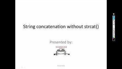 String Concatenation without using strcat()
