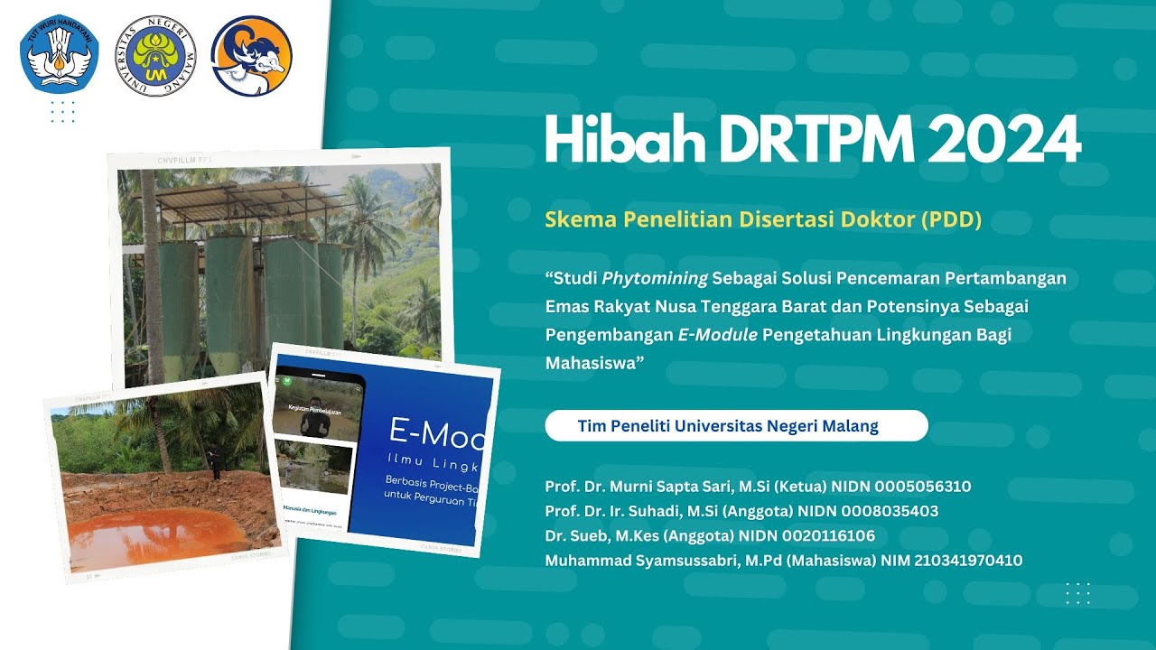 Hibah DRTPM Skema Penelitian Disertasi Doktor (PDD) Universitas Negeri ...