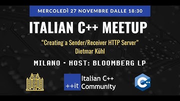 [Milan Meetup] Creating a Sender/Receiver HTTP Server (Dietmar Kühl)