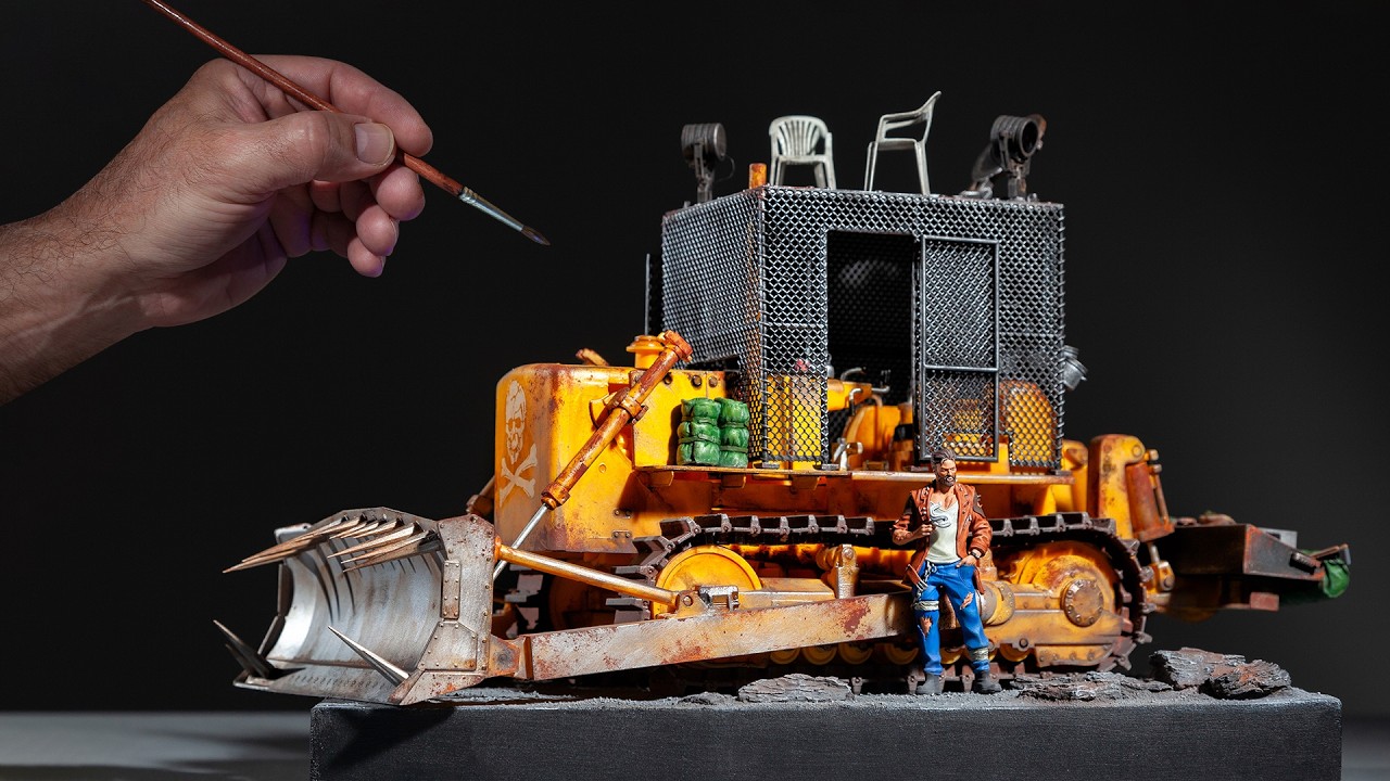 A Post Apocalyptic KILLDOZER Built From The AMT Construction Dozer # ...