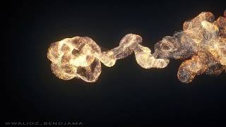 Elegant soft particle Logo reveal