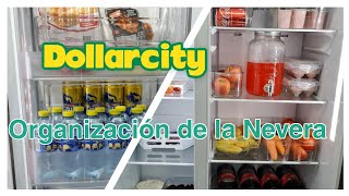 Organización de la nevera / Como organizar el refrigerador /cajas organizadoras dollarcity