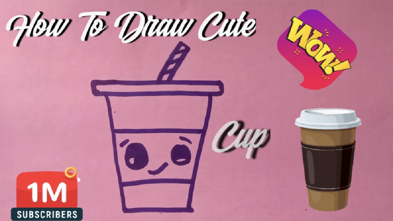 How To Draw Cute Cup face Easy way .#howtodrawcutecup #drawing # ...