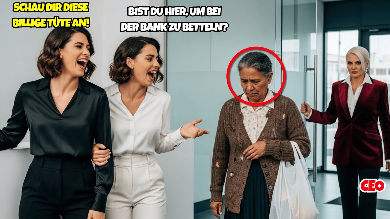 SIE VERSPOTTETEN DIE SENIORIN IN DER BANK UND BEREUTEN ES BITTER, ALS SIE HERAUSFANDEN, WER SIE WAR!
