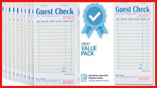 Stock Your Home Guest Check Pads: Reliable, Convenient, and Affordable for Every Server