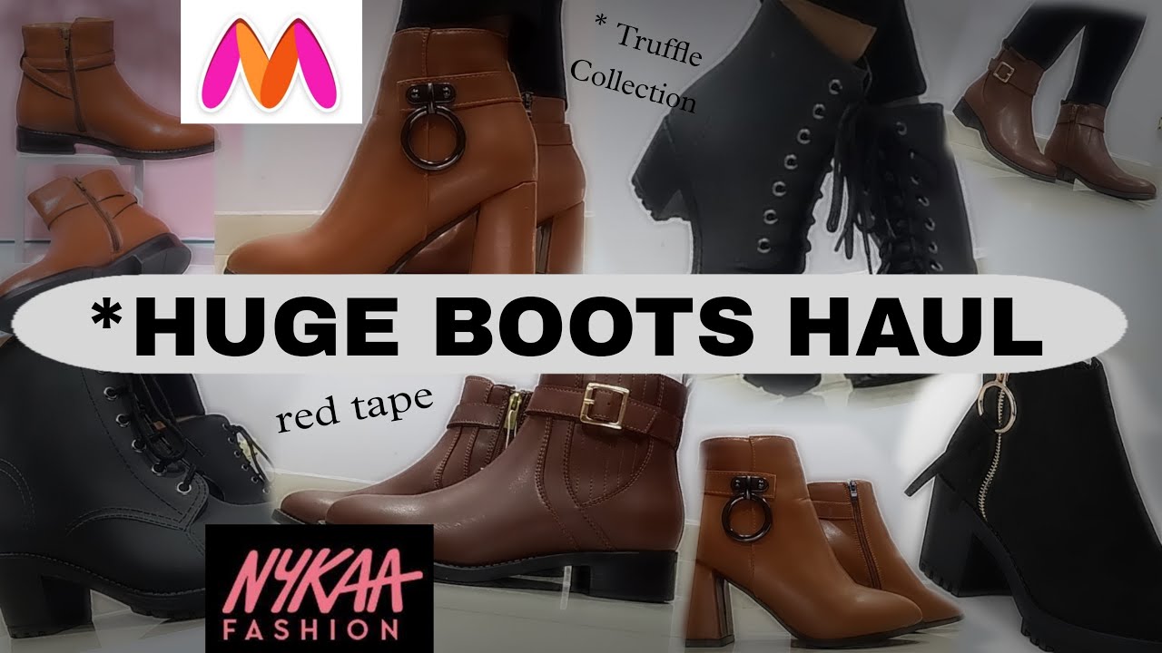 Best Budget Boots Haul from Myntra and Nykaa Fashion || Nemo Fashion and  Lifestyle - YouTube