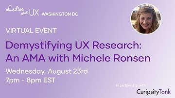 Demystifying UX Research AMA Michele Ronsen