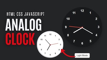 Analog Clock in HTML, CSS & JavaScript | Real-Time Clock Tutorial