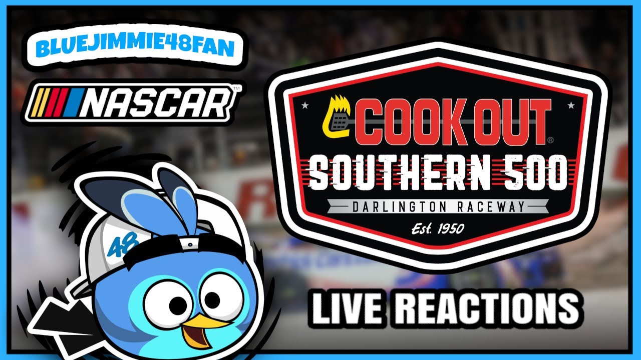2024 NASCAR Cup Series Cook Out Southern 500 Live Race Reaction! 🔴 ...