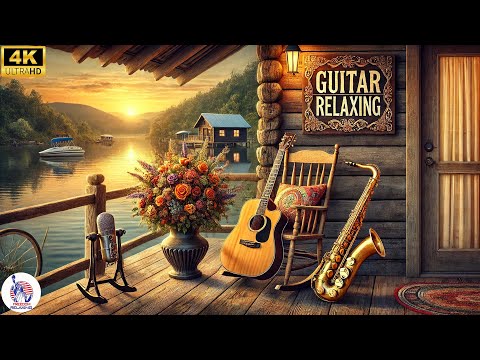 AMERICA STANDARD Classical Instrumental Guitar Relaxation Music & Saxophone - Countryside Scenes 4K