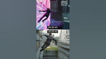 Wall Run Comparison: Star Wars Jedi Survivor VS Star Wars Fallen Order #starwarsjedisurvivor