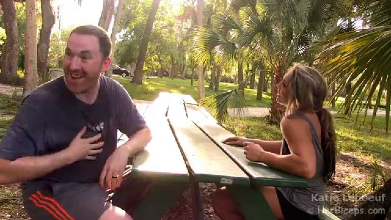 female bodybuilding contest Girl Owning Guy Katie Leboeuf Armwrestling Mike