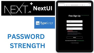 Javascript Password Strength Checker - Add a Password Strength Checker in Next JS