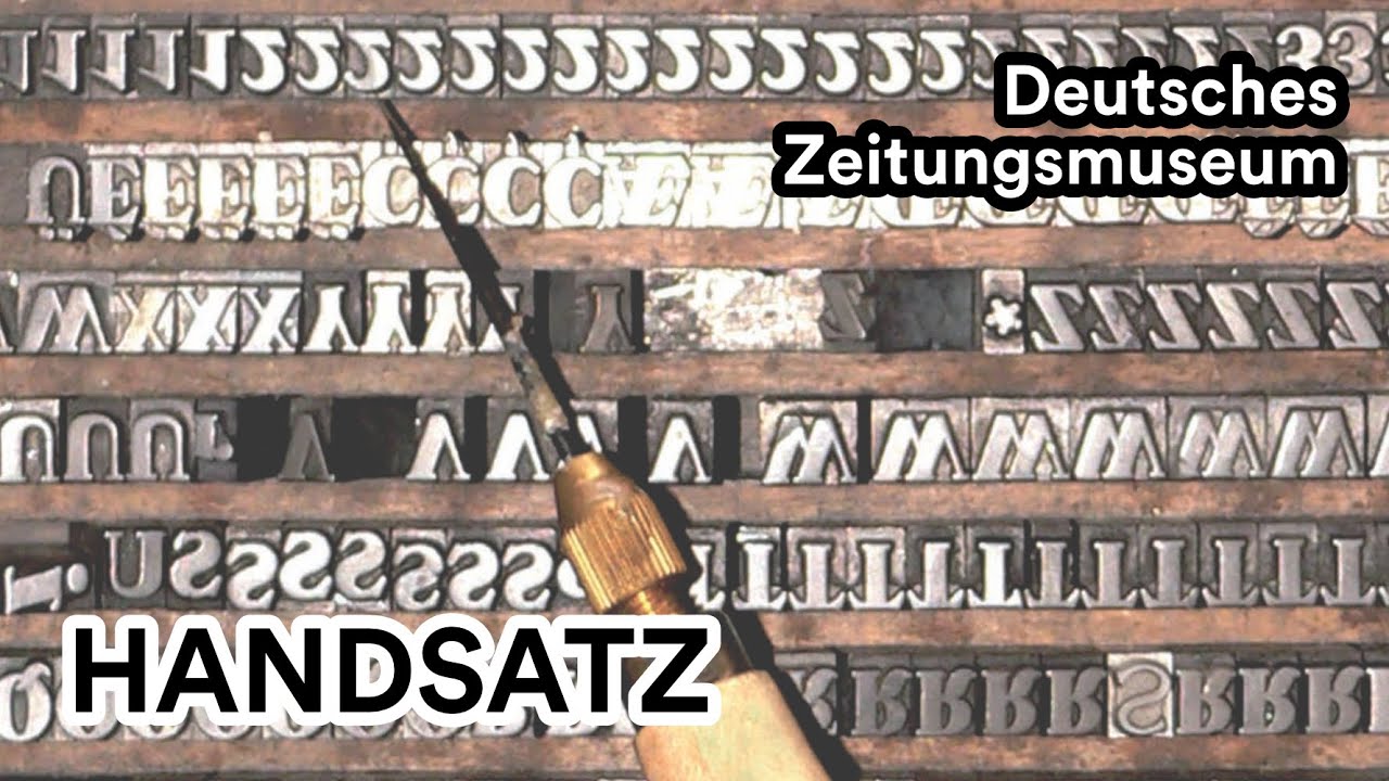 #DeutschesZeitungsmuseumWadgassen - Handsatz