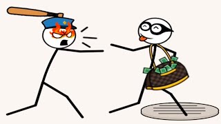 Hero Thief Puzzle -Funny Stickman Brain Puzzle Game - All Levels Solution 36-70 Gameplay Walkthrough screenshot 3