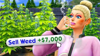 Can I get rich running a cannabis farm in The Sims 4?