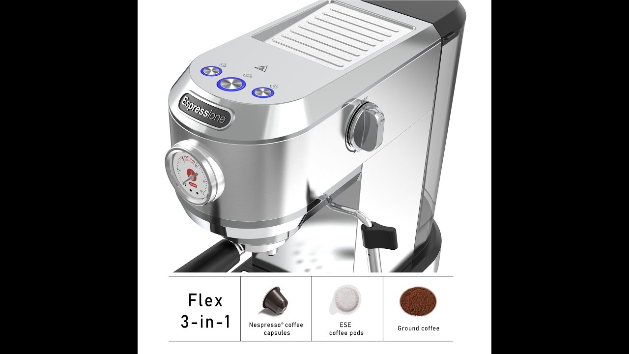 Espressione Flex 3in1 Espresso Coffee Machine YouTube