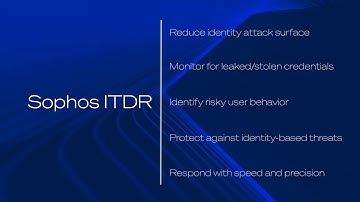 Sophos ITDR - Identity Threat Detection and Response