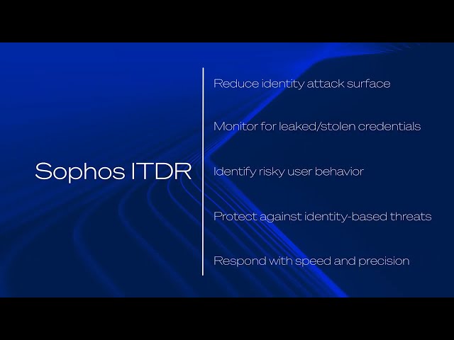 Sophos ITDR - Identity Threat Detection and Response
