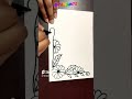 #creativeideas #art #craft #beautifulborderdesign #drawing #borderpattern #borderart #Tabilaarts