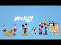Bluey And Mickey Mouse Crossover Bluey And Mickey Mouse Crossover