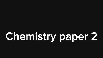Triple Chemistry paper 2 unofficial mark scheme