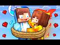 LAVA GIRL chases ICE JJ into FIRE WORLD in Love - Maizen Minecraft Animation