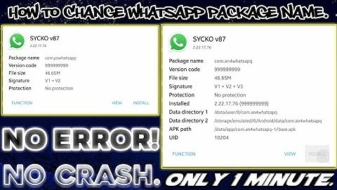 How to Change Package Name of WhatsApp No Crash No Error Fast in only One Minute With MT Vip