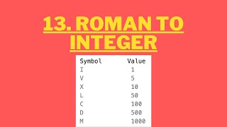 13. Roman to Integer | LeetCode Using Python
