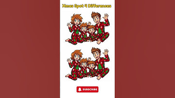 Spot 4 Differences - Christmas Quiz Game