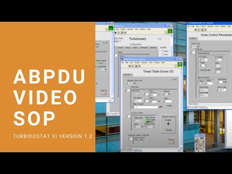 ABPDU Video SOP: Turbidostat VI Version 1.2