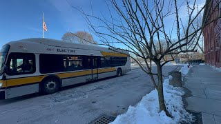 A Ride on MBTA 2024 New Flyer XE40 #4207 Running Route 71