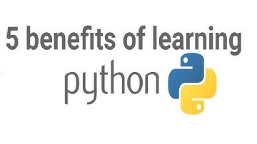 5 benefits of learning python