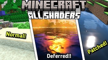 All working shaders in MCPE | Normal Vs Patched Vs Deferred Shaders | Ultra Realistic Shaders | V2