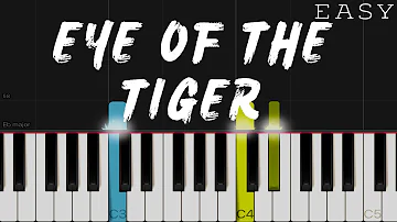 Eye Of The Tiger - Survivor | EASY Piano Tutorial