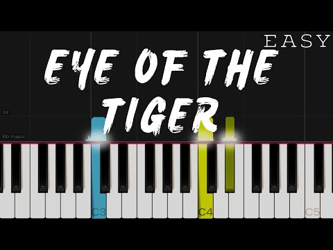 Eye Of The Tiger - Survivor | EASY Piano Tutorial